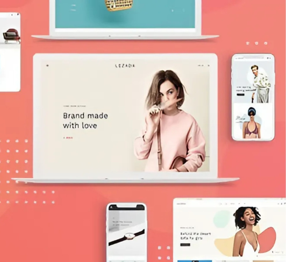 Mẫu website bán mỹ phẩm lazeda MP003