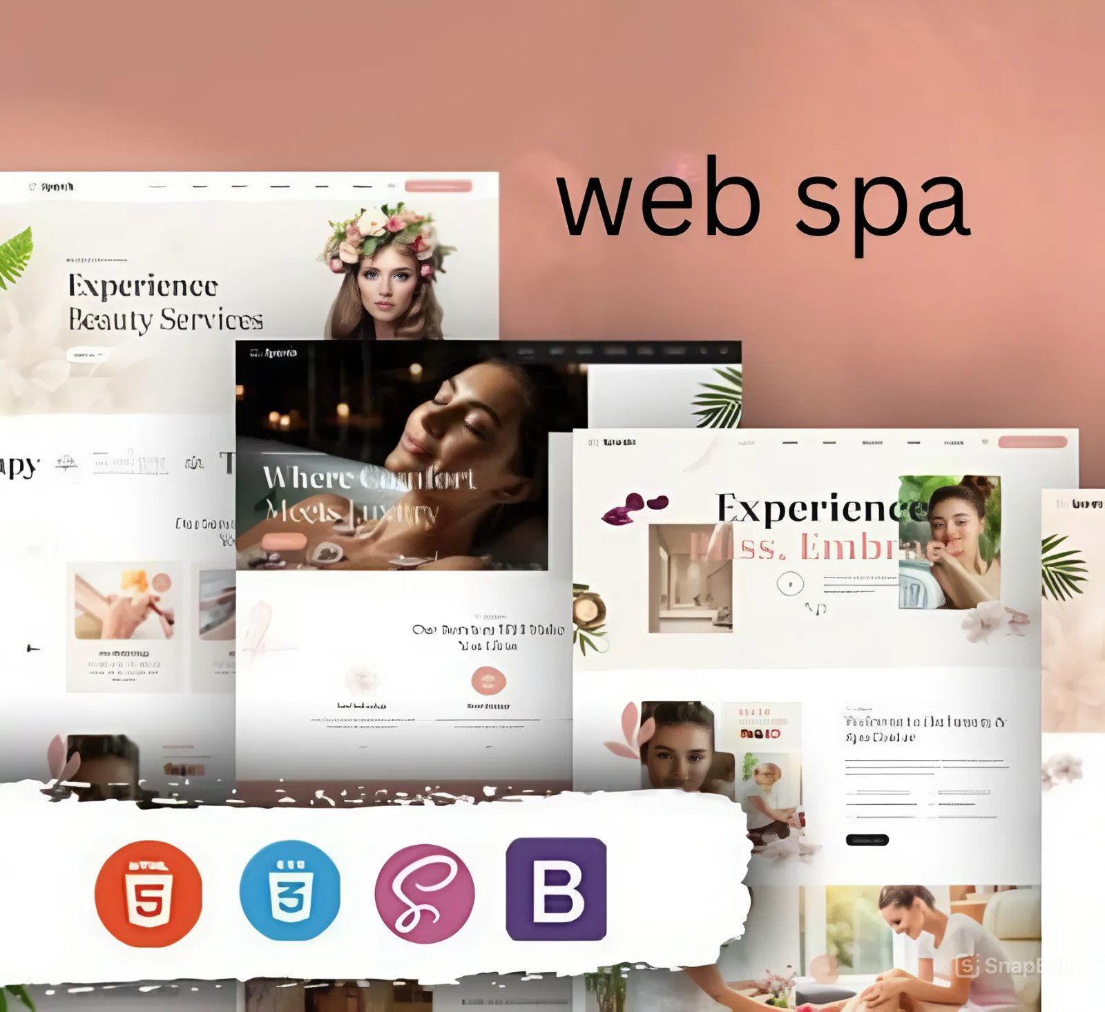 Mẫu website spa Sparelax SPA002