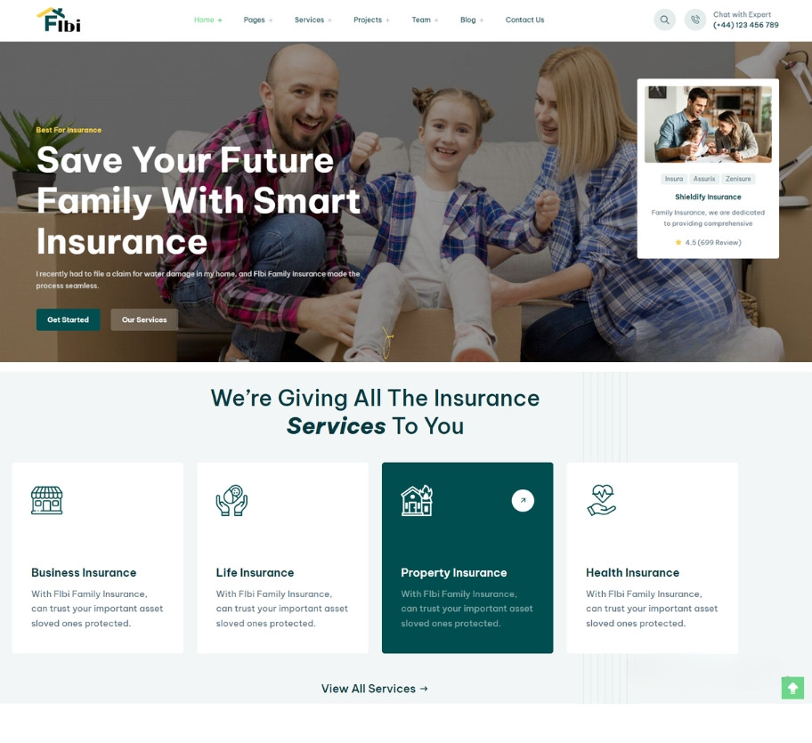 Mẫu giao diện website công ty chuẩn seo Flbi CT001