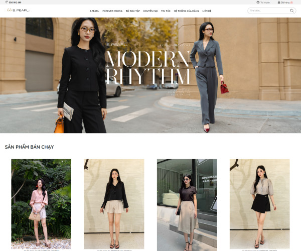 Mẫu web thời trang qa001