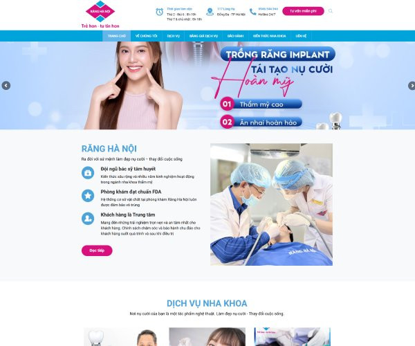 Mẫu web phòng khám pk001