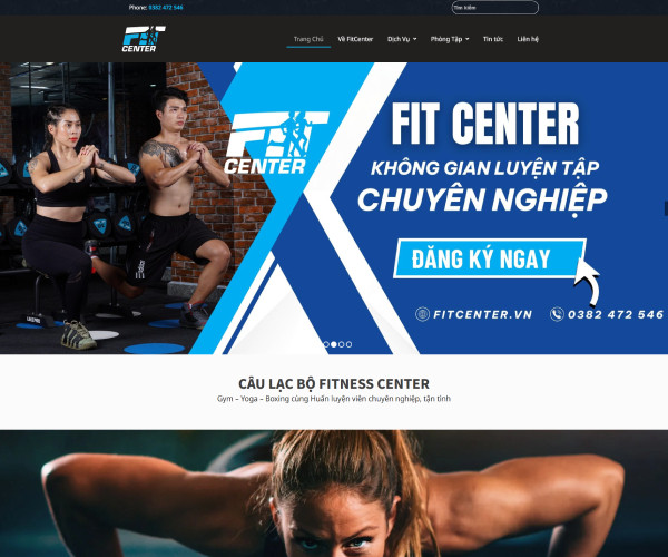 Mẫu web phòng tập pt001