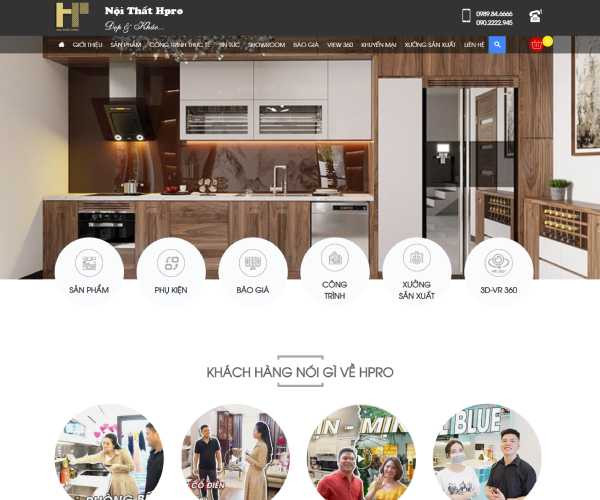 Mẫu web nội thất gia dụng ntgd002