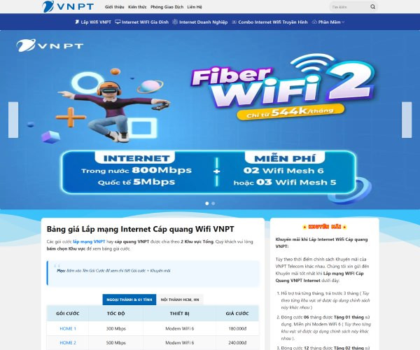Mẫu web dịch vụ lắp mạng internet dv012