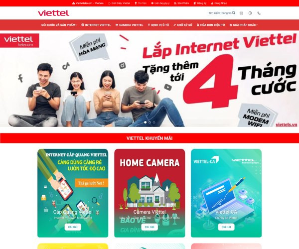 Mẫu web dịch vụ lắp mạng internet dv013