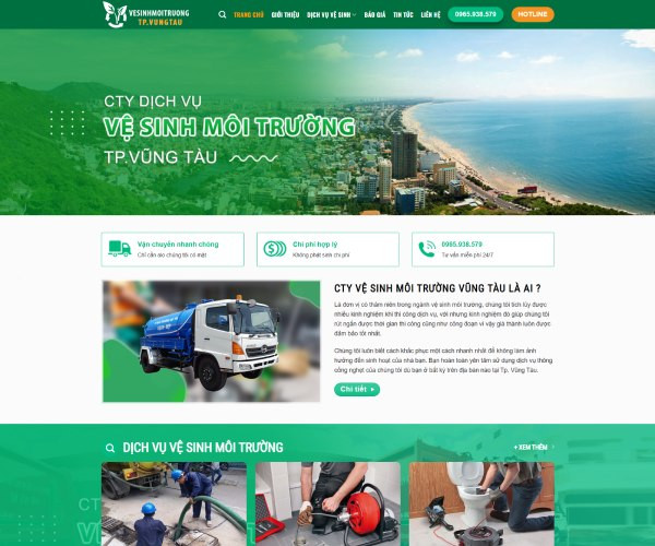 Mẫu web dịch vụ hút hầm cầu DV015