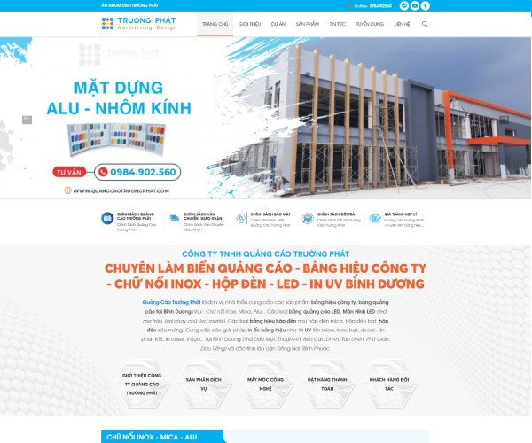 Mẫu website quảng cáo nội thất NT003