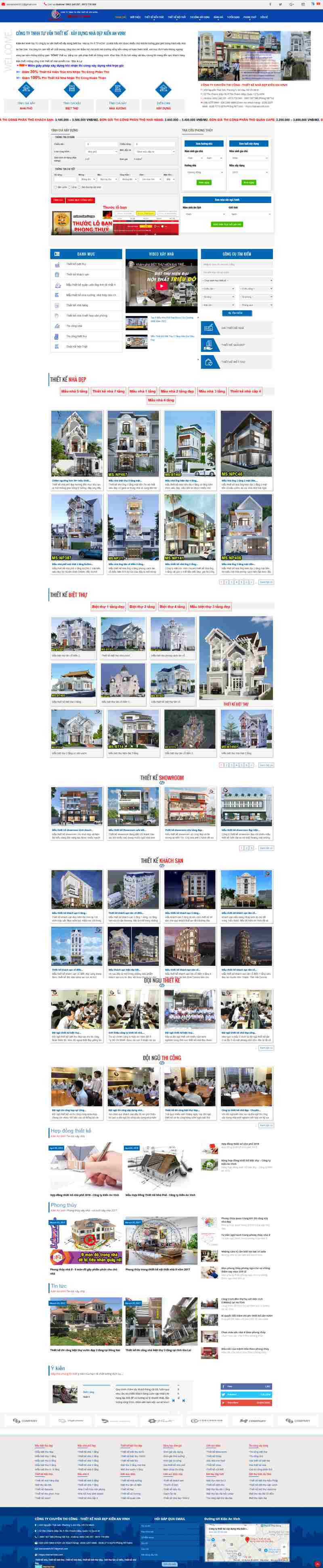 mẫu web công ty xây dựng DN003