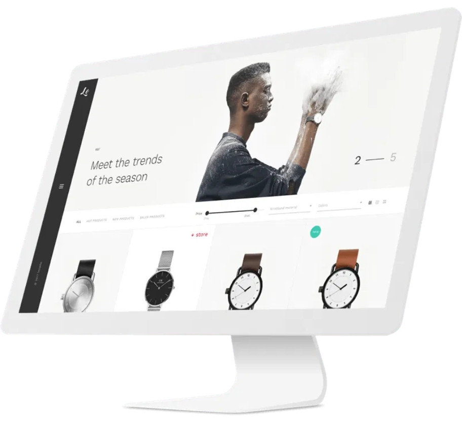 Mẫu website bán hàng lezada BH001